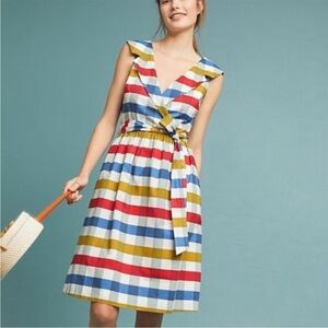 NWT Anthropologie Maeve Cricket Club Plaid Shirt Dress